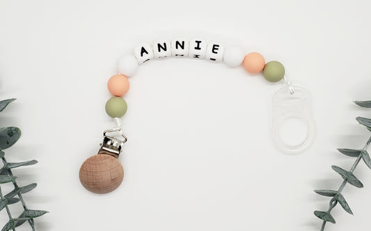 Just Peachy Pacifier Leash